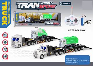 1:48 4 CHANNEL R/C SANITATION TRUCK W/LIGHT,