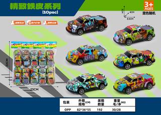 PULL BACK DIE-CAST CAR 10PCS,