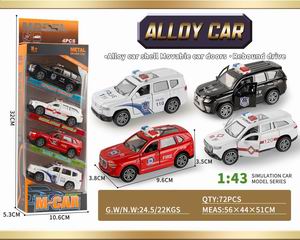 1:43 DIE-CAST CAR 4PCS,