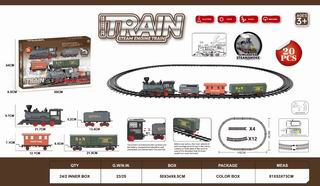 B/O TRAIN TRACK W/LIGHT & SOUND & SPRAY,