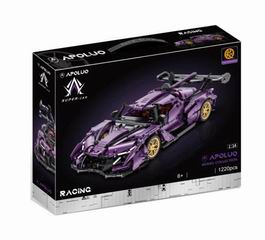 1:14 4 CHANNEL R/C BUILDING BLOCK CAR 1220PCS,