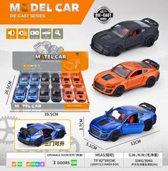 1:36 PULL BACK DIE-CAST CAR W/LIGHT & SOUND 12PCS,