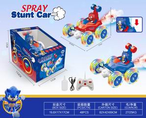 R/C STUNT CAR W/SPRAY,