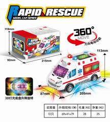 B/O AMBULANCE W/LIGHT & SOUND,