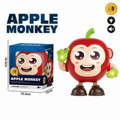 B/O DANCING APPLE MONKEY W/LIGHT & MUSIC,