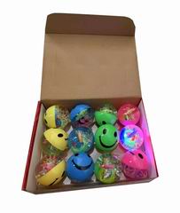6.5CM BALL W/LIGHT 12PCS,