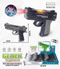 B/O PROJECTION GUN W/LIGHT & SOUND & MUSIC 16PCS,