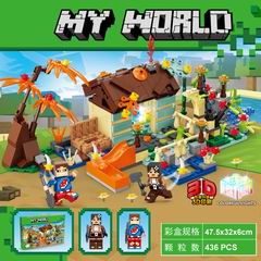 BUILDING BLOCK W/LIGHT 436PCS,