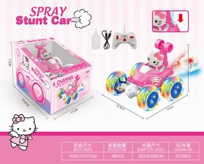 R/C STUNT CAR W/SPRAY,