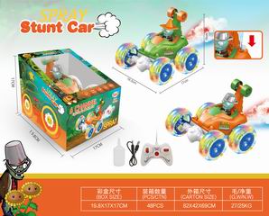 R/C STUNT CAR W/SPRAY,