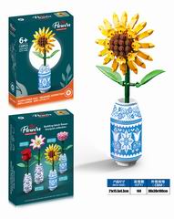 BUILDING BLOCK FLOWER 130PCS,
