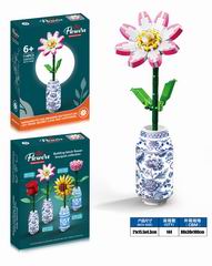 BUILDING BLOCK FLOWER 114PCS,