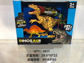 DINOSAUR SET W/LIGHT & SOUND,
