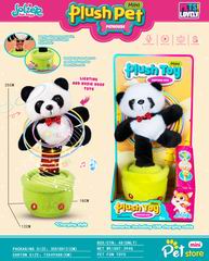 B/O PLUSH PANDA W/MUSIC & RECORD & USB LINE,
