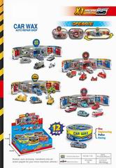 DIE-CAST PARKING LOT 12PCS,