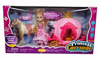 PRINCESS CARRIAGE W/LIGHT,