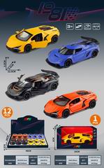 1:32 PULL BACK DIE-CAST CAR 12PCS,