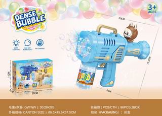 B/O BUBBLE GUN W/LIGHT,
