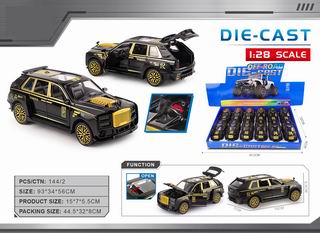1:28 PULL BACK DIE-CAST CAR 12PCS,