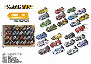 PULL BACK DIE-CAST CAR 32PCS,