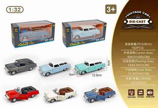 1:32 PULL BACK DIE-CAST CAR W/LIGHT & MUSIC,