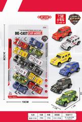 PULL BACK DIE-CAST CAR 12PCS,