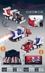 1:50 PULL BACK TRUCK W/LIGHT & SOUND & SPRAY 8PCS,