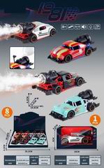 1:32 PULL BACK DIE-CAST CAR W/34SPRAY 8PCS,