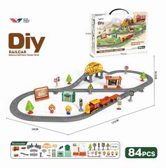 DIY B/O TRACK CAR 84PCS,