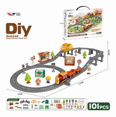 DIY B/O TRACK CAR 101PCS,