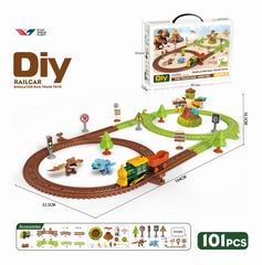 DIY B/O TRACK CAR 101PCS,