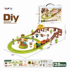 DIY B/O TRACK CAR 128PCS,