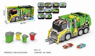 FRICTION SANITATION TRUCK W/LIGHT & SOUND,