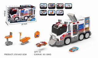 FRICTION AMBULANCE W/LIGHT & SOUND,
