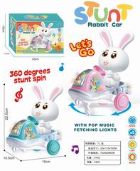 B/O RABBIT STUNT MOTORCYCLE W/LIGHT & MUSIC,
