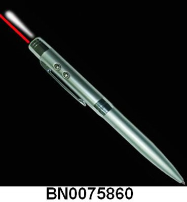 LASSER,LED LIGHT,BALL POINT PEN,SOLID BRASS.3PCS BATTERY,PRODUCT SIZE 13.7*1.3cm.OPPB,