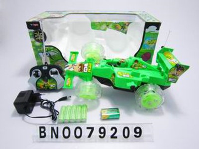 BEN10 R/C CAR W/LIGHT,MUSIC,BATTERY .W/B,