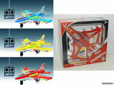 4CHANNEL R/C PLANE W/BATTERY.W/B,
