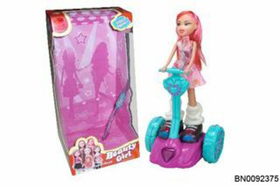 DOLL W/SCOOTER.W/B,