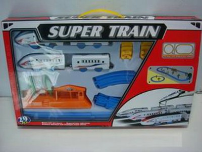 B/O RAIL TRAIN SET. W/B,