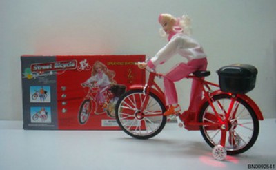 BB/O BICYCLE WITH LIGHT AND PEOPLE. C/B,